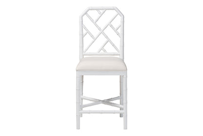 bali & pari - Sergio Counter Stool - Sergio-White Wooden-CS view 3