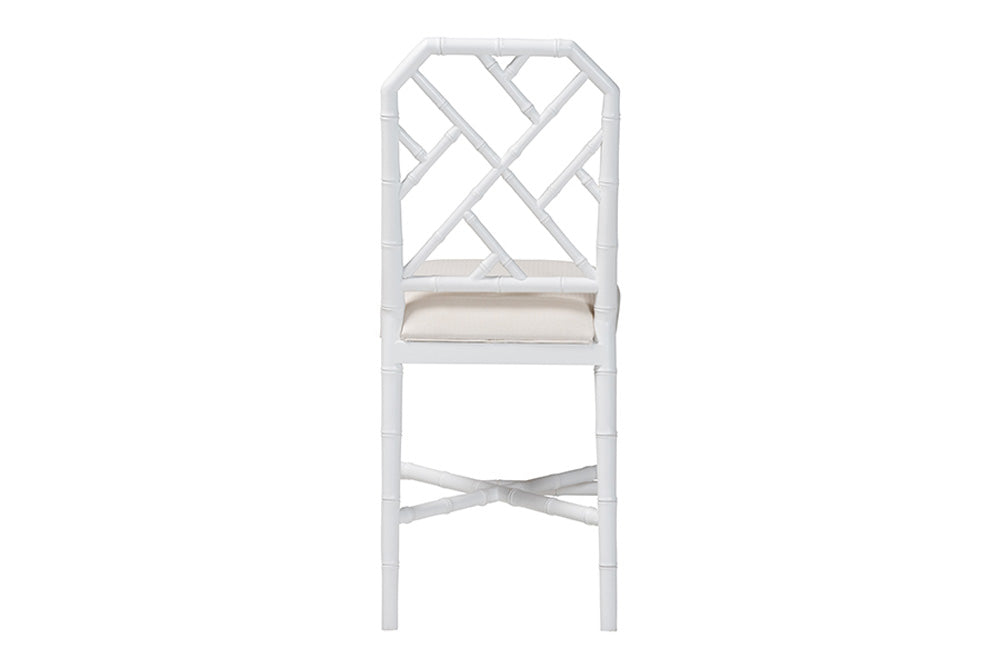 bali & pari - Sergio Counter Stool - Sergio-White Wooden-CS view 5