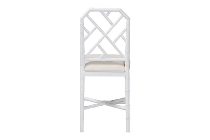 bali & pari - Sergio Counter Stool - Sergio-White Wooden-CS view 5