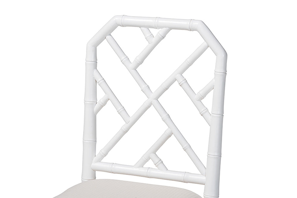 bali & pari - Sergio Counter Stool - Sergio-White Wooden-CS view 6