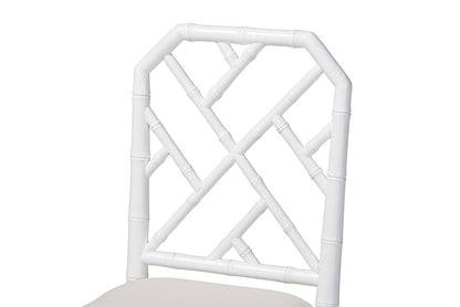 bali & pari - Sergio Counter Stool - Sergio-White Wooden-CS view 6