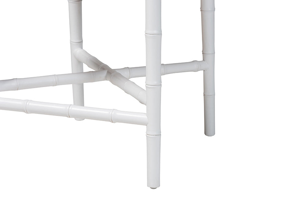bali & pari - Sergio Counter Stool - Sergio-White Wooden-CS view 7