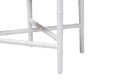 bali & pari - Sergio Counter Stool - Sergio-White Wooden-CS view 7