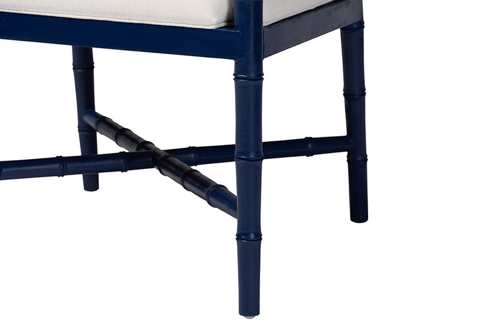 bali & pari - Sergio Dining Chairs - Sergio-Navy Wooden-Arm-DC view 6