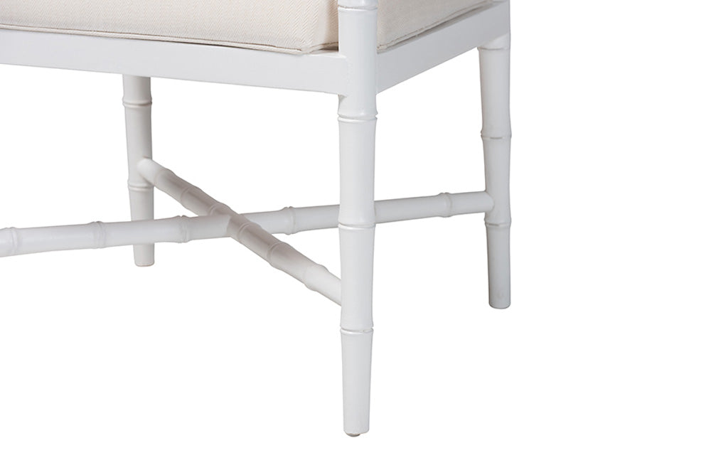 bali & pari - Sergio Dining Chairs - Sergio-White Wooden-Arm-DC view 6