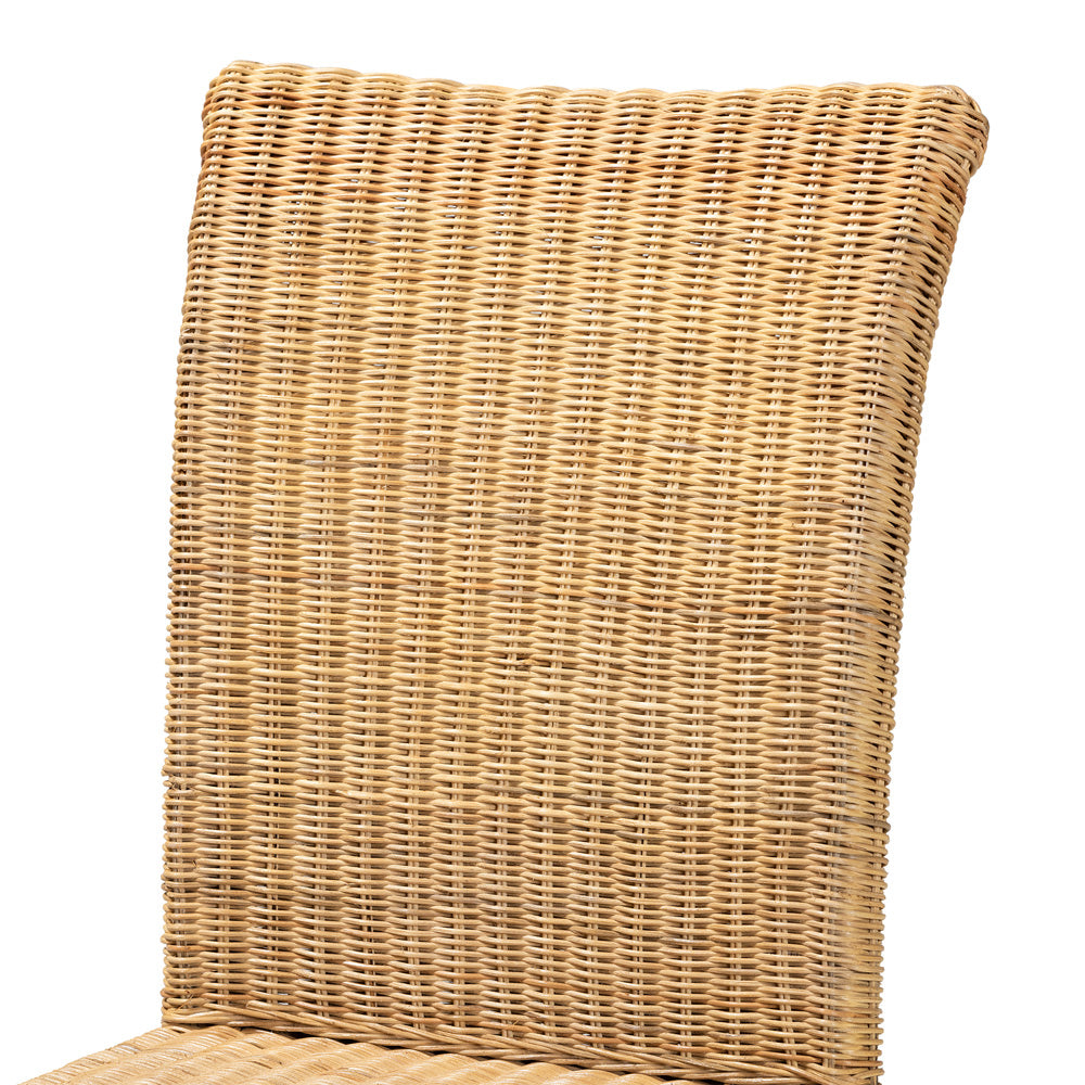 bali & pari - Shamara Dining Chair in Natural Brown/Walnut Brown - DC9001-Rattan-DC view 5