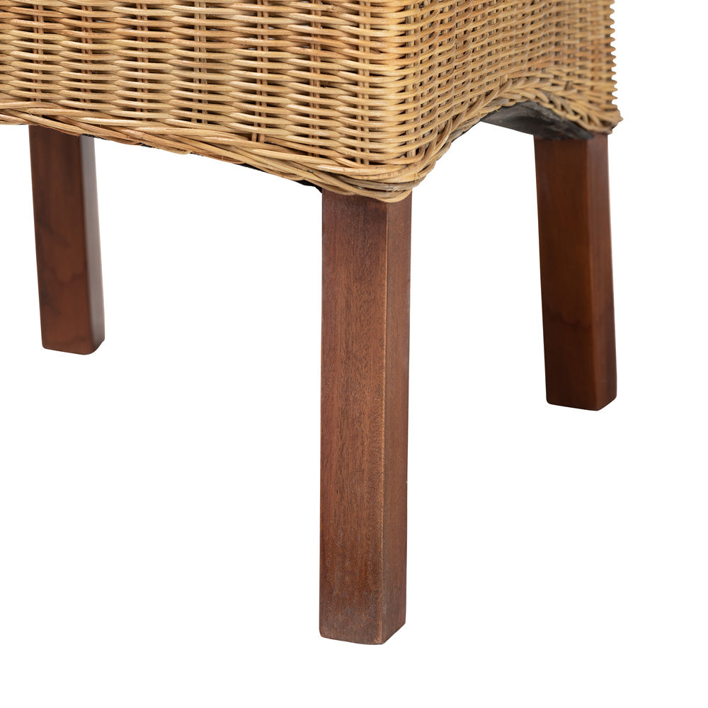 bali & pari - Shamara Dining Chair in Natural Brown/Walnut Brown - DC9001-Rattan-DC view 6