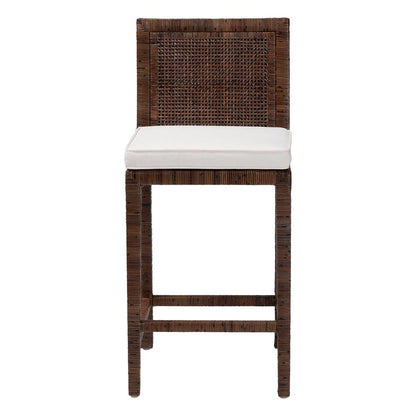 bali & pari - Sofia Counter Stool in Antique Coffee - Sofia-Coffee Antique-CS view 2