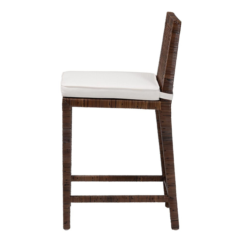 bali & pari - Sofia Counter Stool in Antique Coffee - Sofia-Coffee Antique-CS view 3