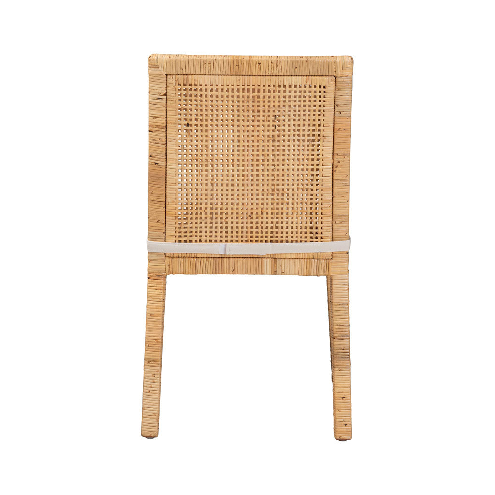 bali & pari - Sofia Dining Chair in Natural/White - Sofia-Natural-DC view 4