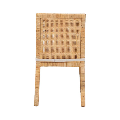 bali & pari - Sofia Dining Chair in Natural/White - Sofia-Natural-DC view 4