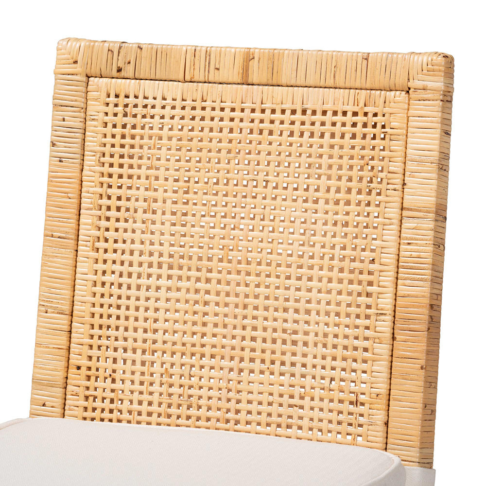 bali & pari - Sofia Dining Chair in Natural/White - Sofia-Natural-DC view 5