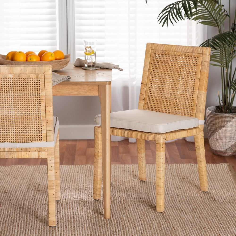 bali & pari - Sofia Dining Chair in Natural/White - Sofia-Natural-DC view 8