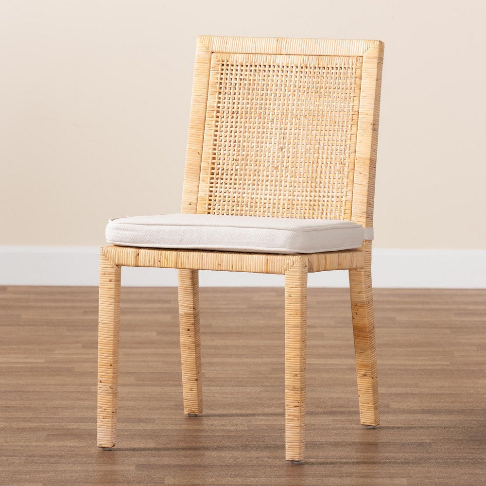 bali & pari - Sofia Dining Chair in Natural/White - Sofia-Natural-DC view 9