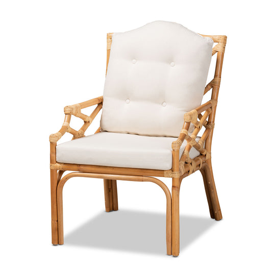 bali & pari - Sonia Chair in Natural/White - Sonia-Natural-CC Arm view 1