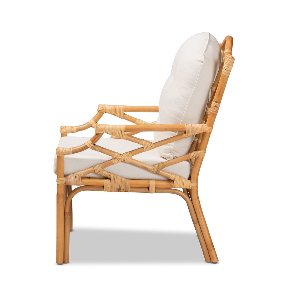 bali & pari - Sonia Chair in Natural/White - Sonia-Natural-CC Arm view 3