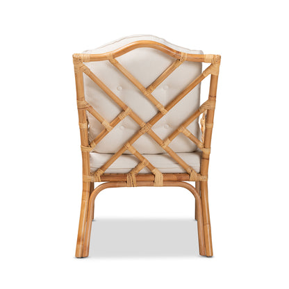 bali & pari - Sonia Chair in Natural/White - Sonia-Natural-CC Arm view 4