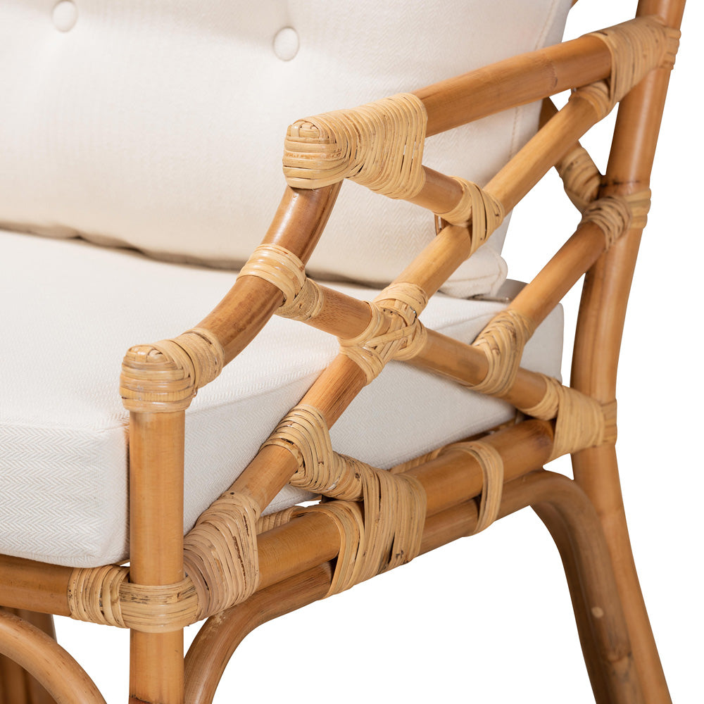 bali & pari - Sonia Chair in Natural/White - Sonia-Natural-CC Arm view 6