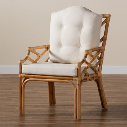 bali & pari - Sonia Chair in Natural/White - Sonia-Natural-CC Arm view 9