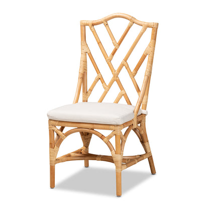 bali & pari - Sonia Chair in Natural/White - Sonia-Natural-DC No Arm view 1