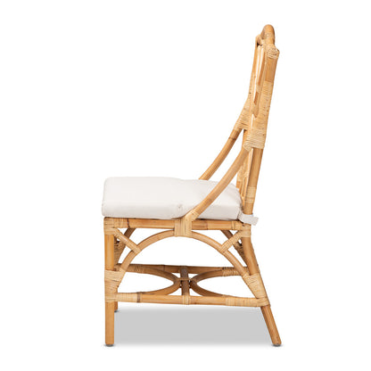 bali & pari - Sonia Chair in Natural/White - Sonia-Natural-DC No Arm view 3