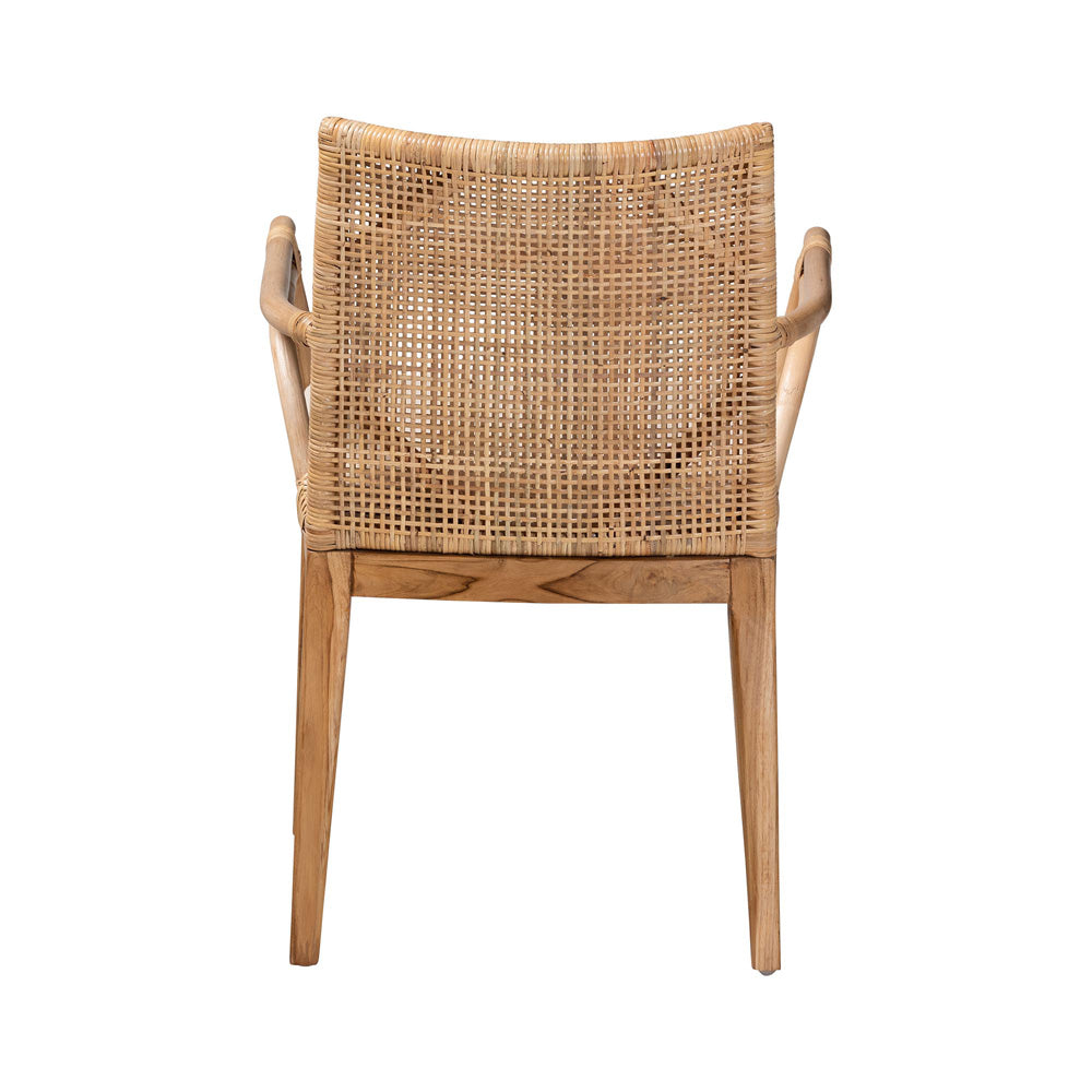 bali & pari - Storsel Dining Chair in Natural Brown/Cream - Storsel-Rattan-DC view 3