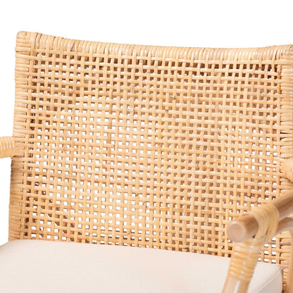 bali & pari - Storsel Set of 2 Bar Stools in Natural Rattan - STORSEL-Natural Rattan/Teak Wood-BS view 4