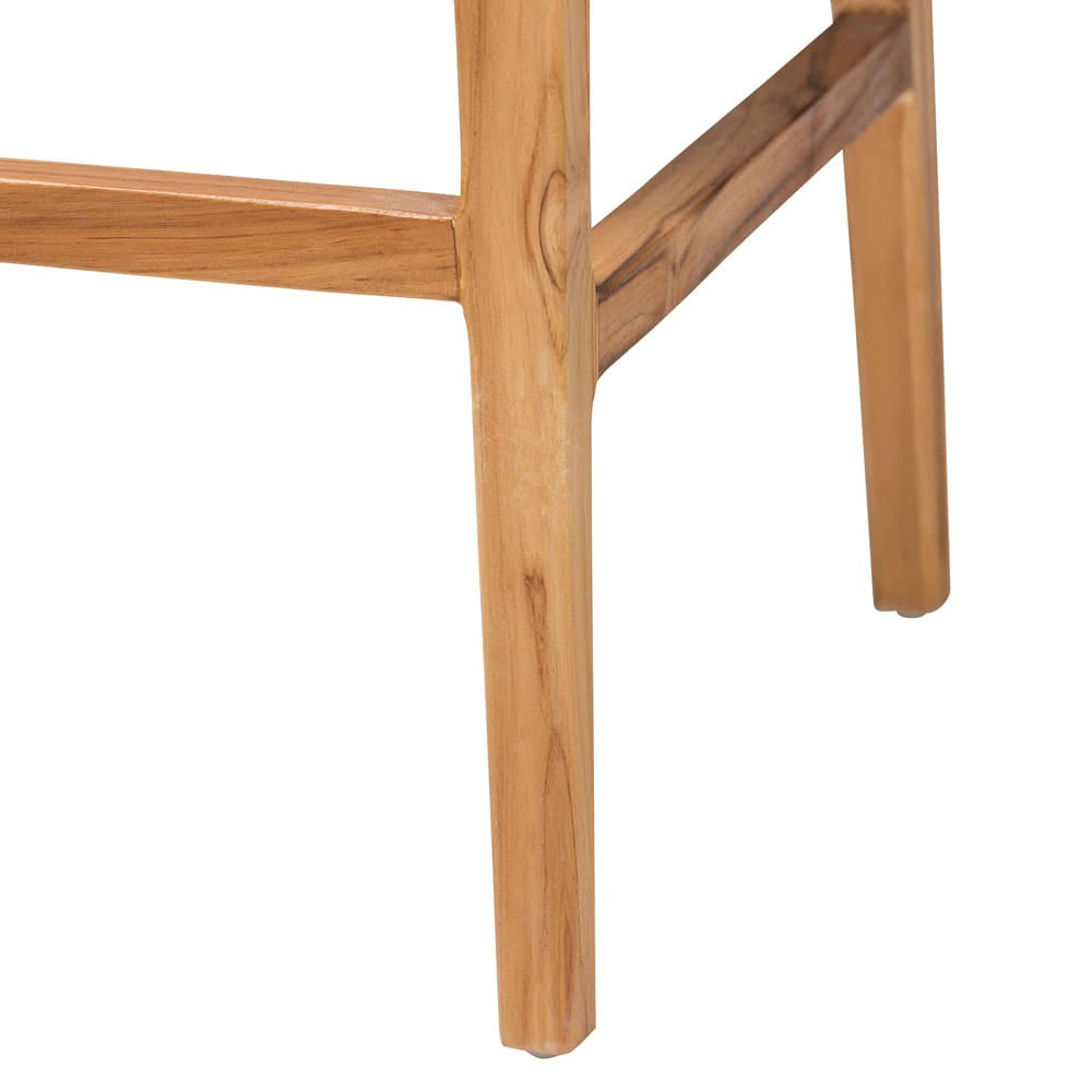 bali & pari - Storsel Set of 2 Bar Stools in Natural Rattan - STORSEL-Natural Rattan/Teak Wood-BS view 5