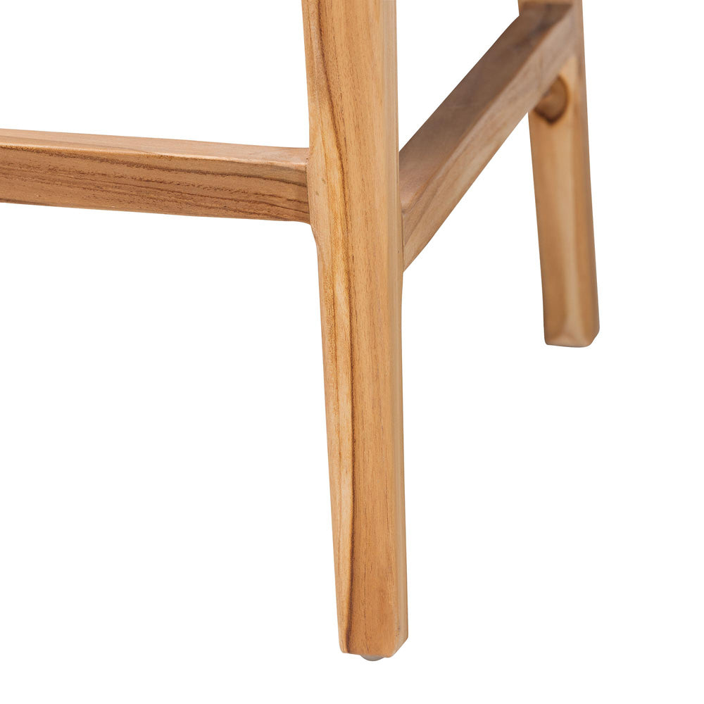 bali & pari - Storsel Set of 2 Counter Stools in Natural Rattan - STORSEL-Natural Rattan/Teak Wood-CS view 5