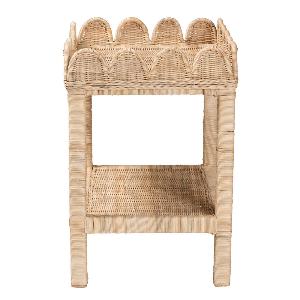 bali & pari - Sumana Side Table in Natural - WS069-Natural Rattan-Side Table view 3