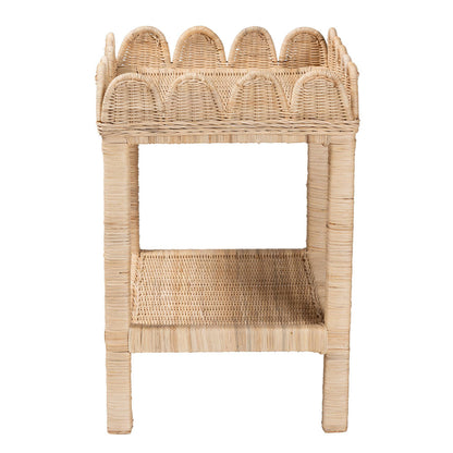 bali & pari - Sumana Side Table in Natural - WS069-Natural Rattan-Side Table view 3