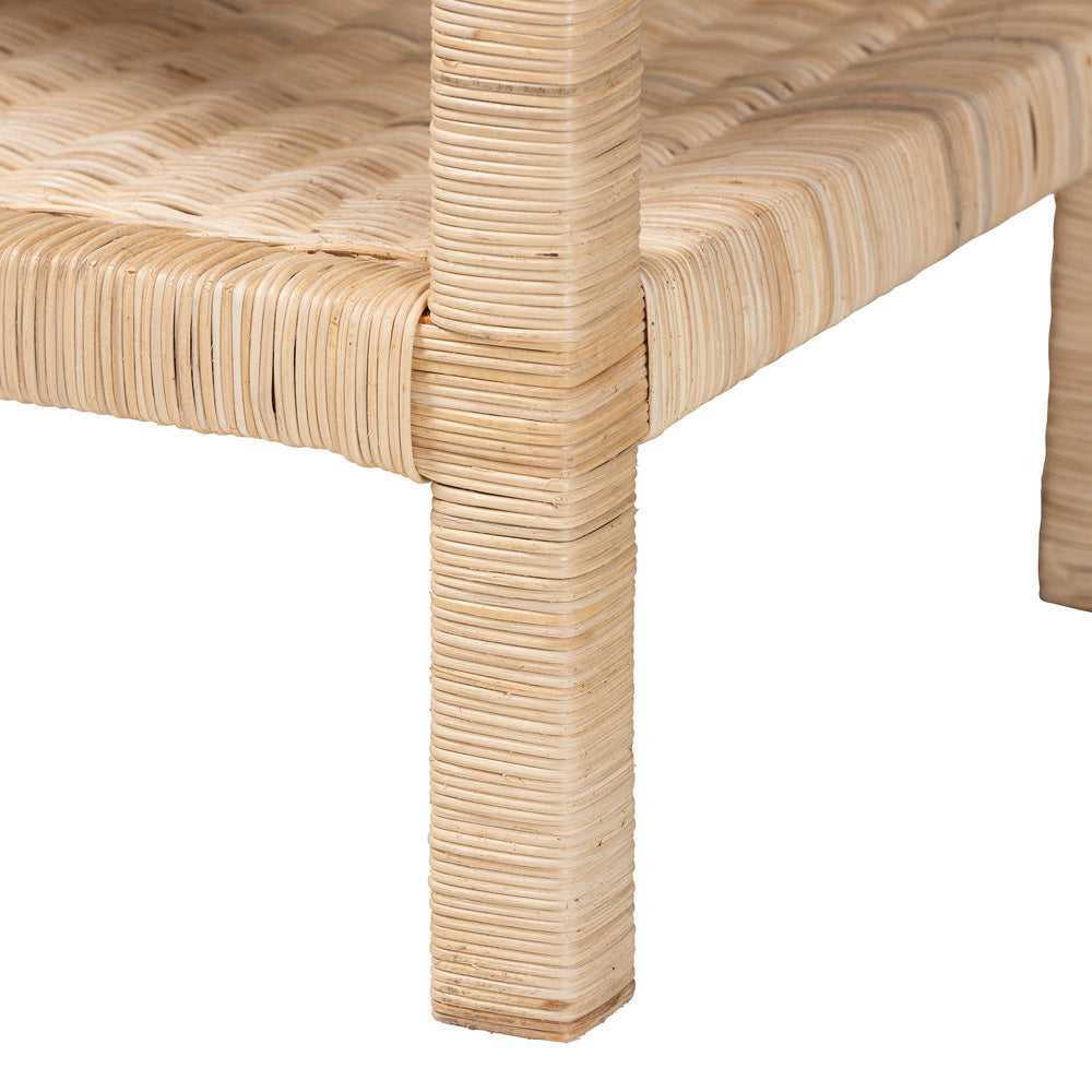 bali & pari - Sumana Side Table in Natural - WS069-Natural Rattan-Side Table view 5