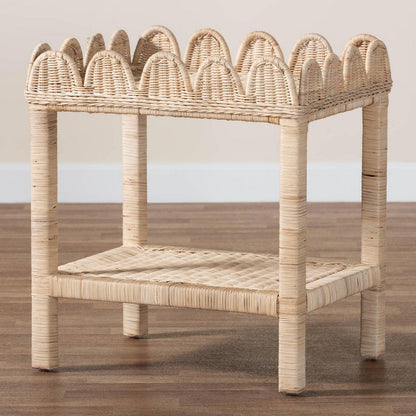 bali & pari - Sumana Side Table in Natural - WS069-Natural Rattan-Side Table view 8