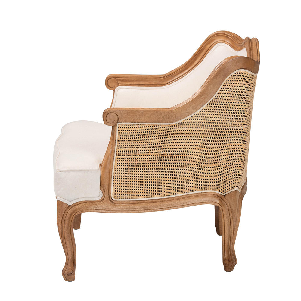 bali & pari - Sylvestra Chair in Beige/Honey Oak - SEA670-Light ton wood-NAT01/White-F00 view 3