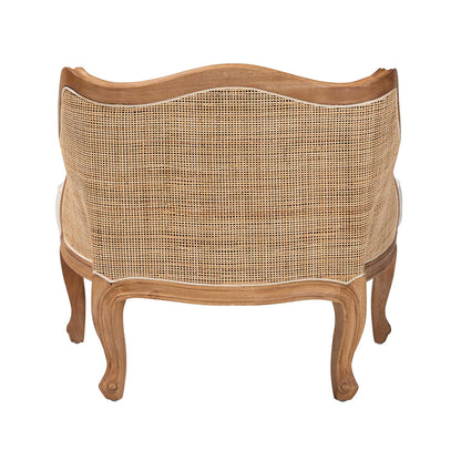bali & pari - Sylvestra Chair in Beige/Honey Oak - SEA670-Light ton wood-NAT01/White-F00 view 4