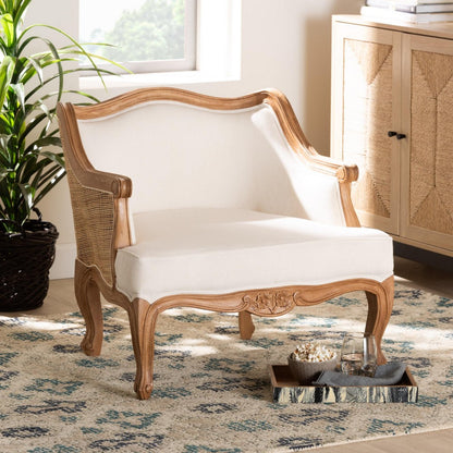 bali & pari - Sylvestra Chair in Beige/Honey Oak - SEA670-Light ton wood-NAT01/White-F00 view 8