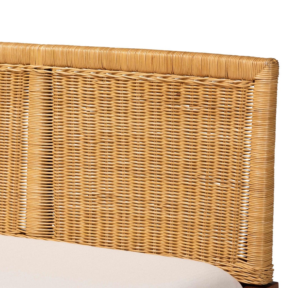 bali & pari - Tabanan Set of 2 Corner Benches in Brown/White - Tabanan-Light Honey/Light Brown-2PC Bench Set view 3