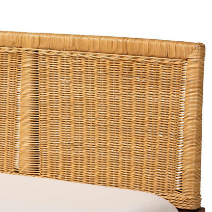 bali & pari - Tabanan Set of 2 Corner Benches in Brown/White - Tabanan-Light Honey/Light Brown-2PC Bench Set view 3