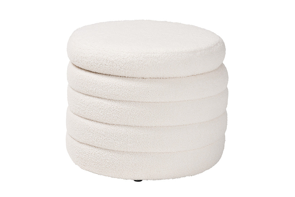 bali & pari - Tabitha Storage Ottoman - 228-Beige-Ottoman view 1