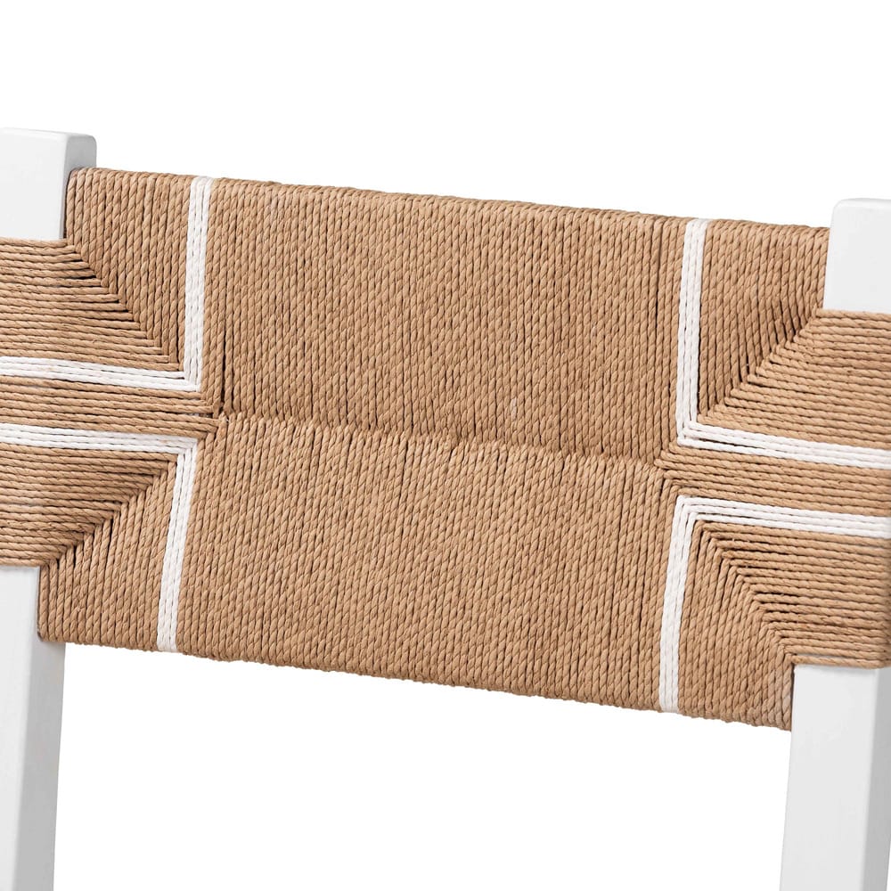 bali & pari - Talli Dining Chair in Brown/White - BCP-03-Wood/White-DC view 5