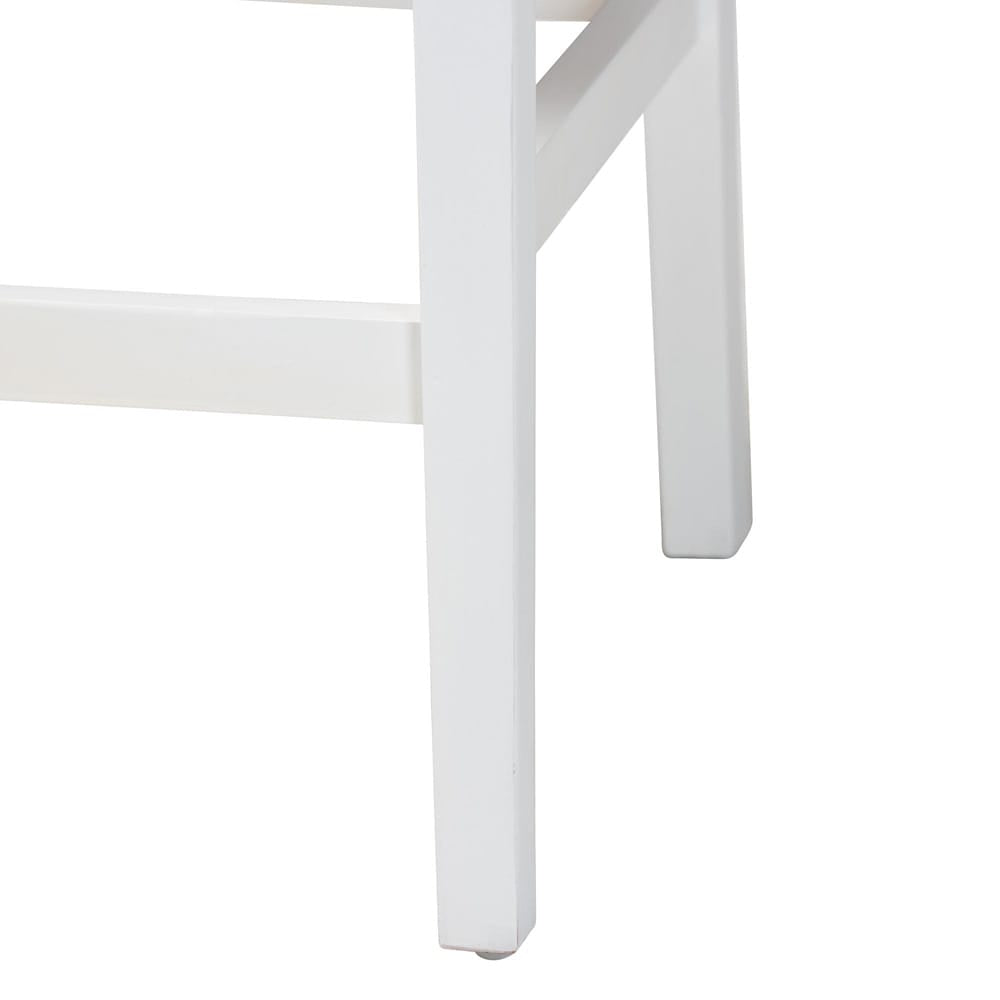 bali & pari - Talli Set of 2 Bar Stools in Brown/White - BCP-01-Wood/White-BS view 5