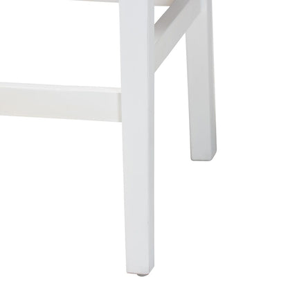 bali & pari - Talli Set of 2 Bar Stools in Brown/White - BCP-01-Wood/White-BS view 5