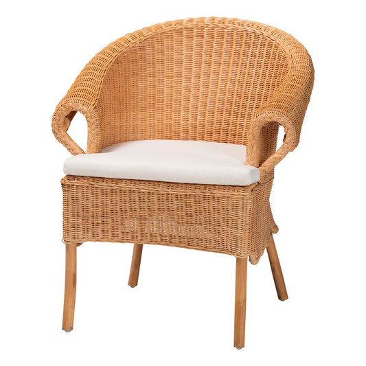 bali & pari - Tamara Dining Chair in Honey - Tamara-Light Honey Rattan-AC view 1