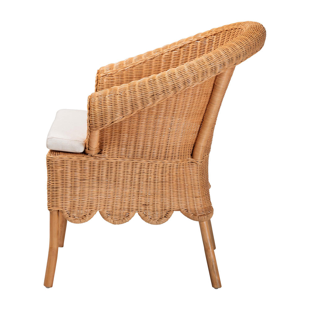 bali & pari - Tamara Dining Chair in Honey - Tamara-Light Honey Rattan-AC view 3