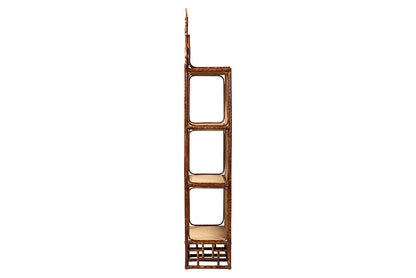 bali & pari - Tamiko Shelving Unit - Temple-Tortoise-Rattan-Shelf view 4