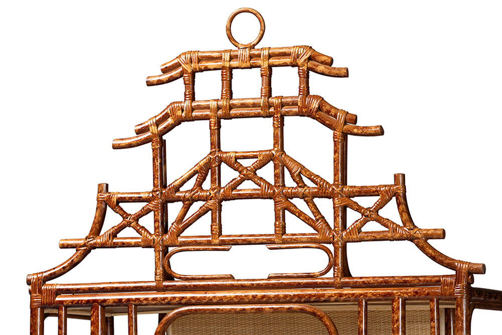 bali & pari - Tamiko Shelving Unit - Temple-Tortoise-Rattan-Shelf view 6