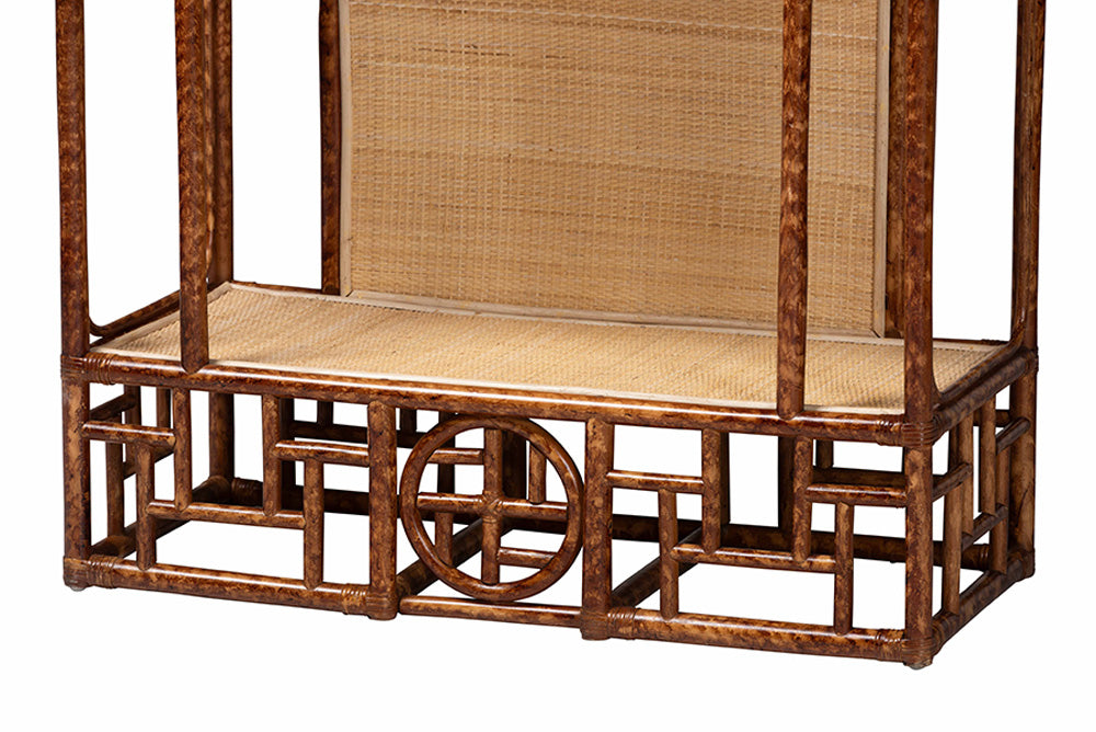 bali & pari - Tamiko Shelving Unit - Temple-Tortoise-Rattan-Shelf view 7