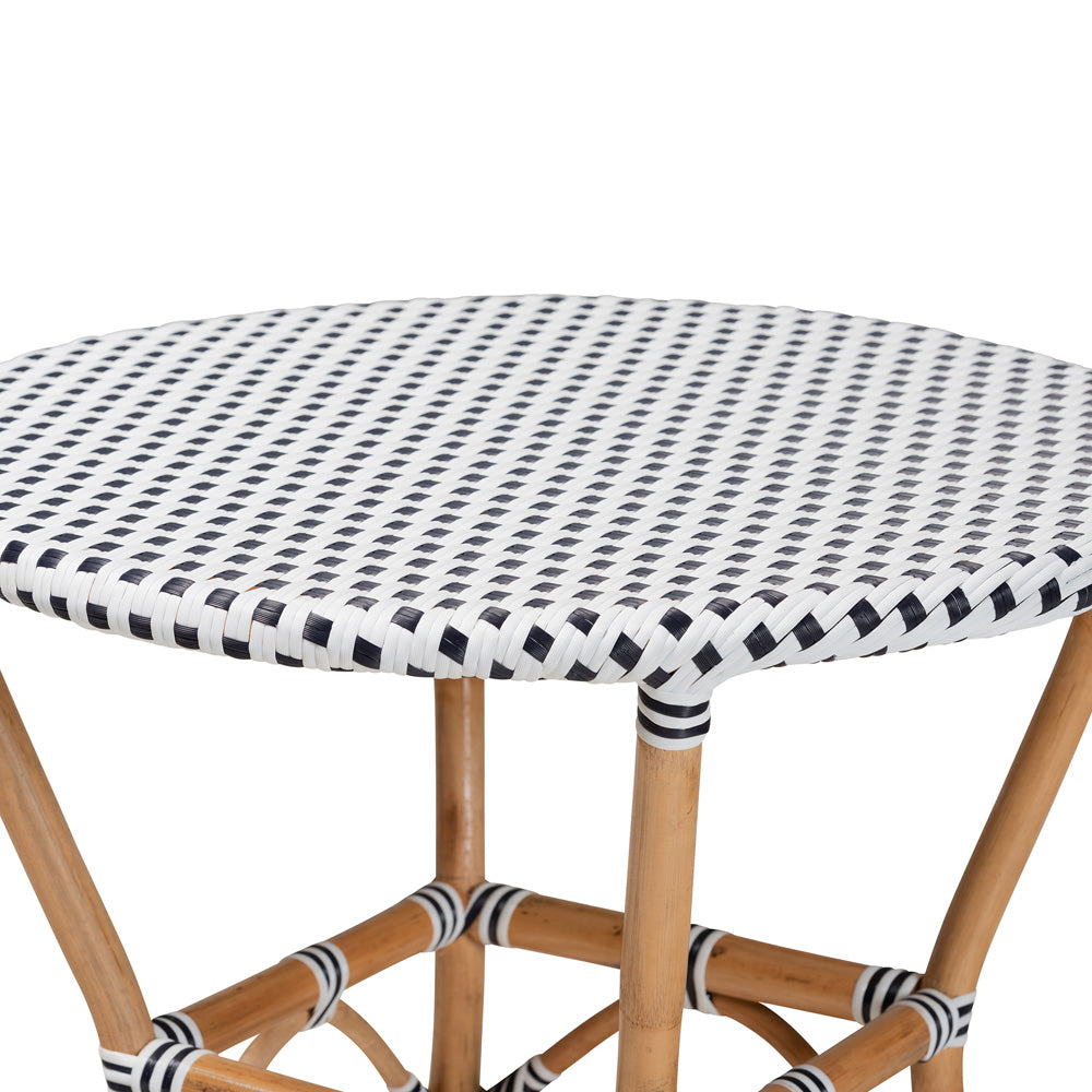 bali & pari - Tavor Dining Table in Black/White/Brown - DC613-Rattan-DT view 3