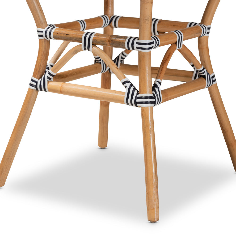 bali & pari - Tavor Dining Table in Black/White/Brown - DC613-Rattan-DT view 4