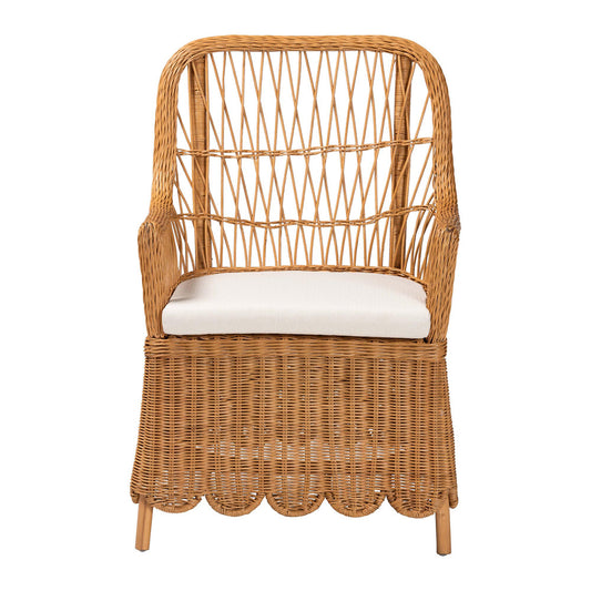 bali & pari - Teresa Chair in Light Honey - Teresa-Light Honey Rattan Cushioned-AC view 2
